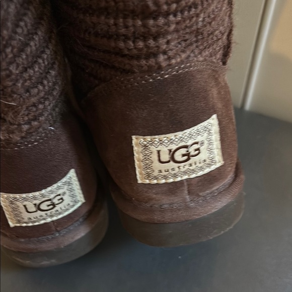 UGG Australia 1967 Candy ll Knit Sweater Knit Boots Chocolate Brown Size 5 - Picture 6 of 12